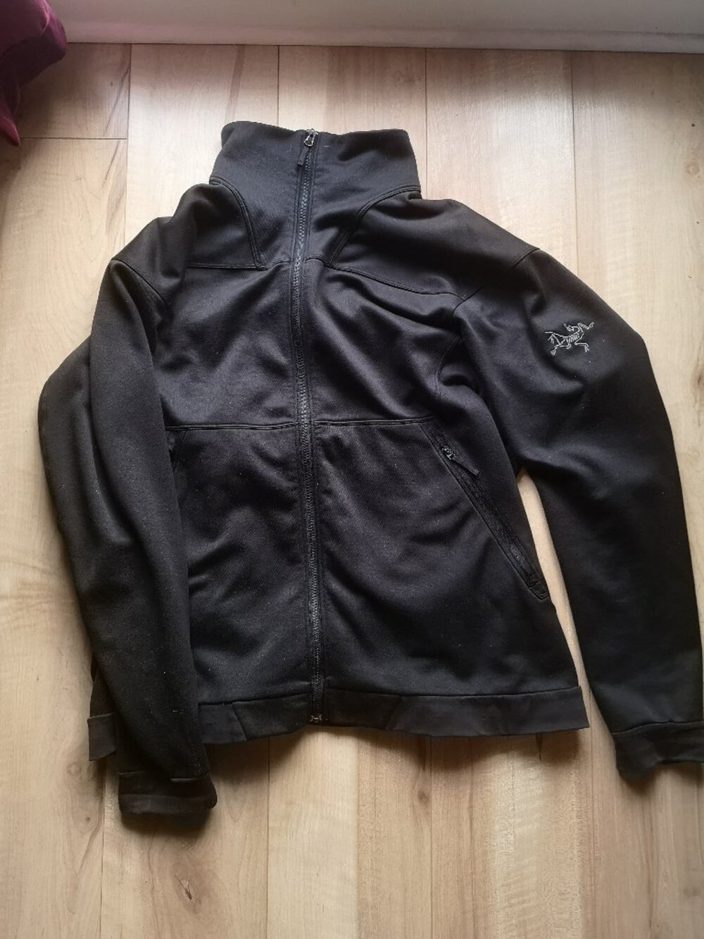 Arc'teryx Softshell Fleece Jacket - Black - Size XL